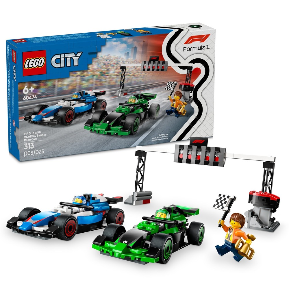 LEGO CITY: F1 Grid with Vcarb & Sauber Race Cars‎ (60474)